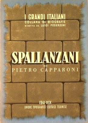 Spallanzani - Pietro Capparoni - copertina