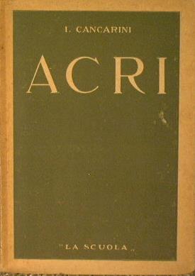 Acri - Itala Cancarini - copertina