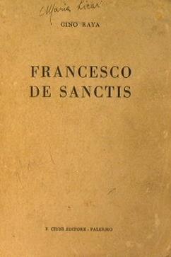 Francesco De Sanctis - Gino Raya - copertina