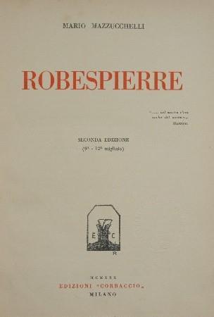 Robespierre - Mario Mazzucchelli - copertina