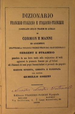 Dizionario Francese-Italiano e Italiano-Francese