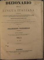 Dizionario della lingua Italiana contenente la spiegazione dè termini.compilato da Francesco Cardinali