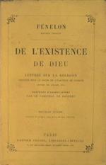 De L'existence de dieu. Letteres sur la religion, discours puor le sacre de l'électeur de cologne, lettres sur l'église, etc