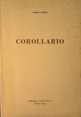 Corollario - Mario Corte - copertina