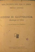 Lezioni di glottologia. Morfologia del verbo