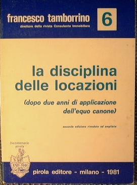 La disciplina delle locazioni - Francesco Tamborrino - copertina