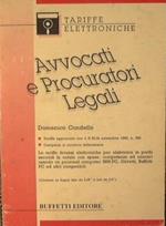 Avvocati e Procuratori Legali. Tariffe elettroniche