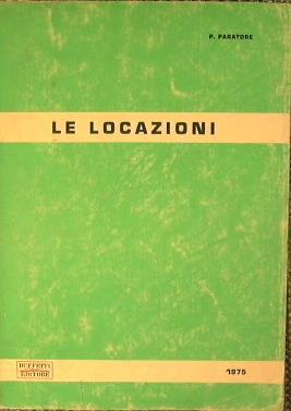 Le locazioni - Paolo Paratore - copertina