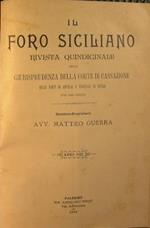 Il foro siciliano. Rivista quindicinale della giurisprudenza della corte di cassazione, delle corti di appello e tribunali di Sicilia