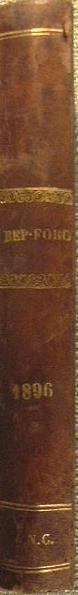 Repertorio generale annuale di giurisprudenza, bibliografia e legislazione. In materia di diritto civile, commerciale, penale e amministrativo. Indice delle sentenze pubblicate nel volume XXI, anno 1896 - copertina