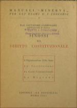 Sinossi di diritto costituzionale