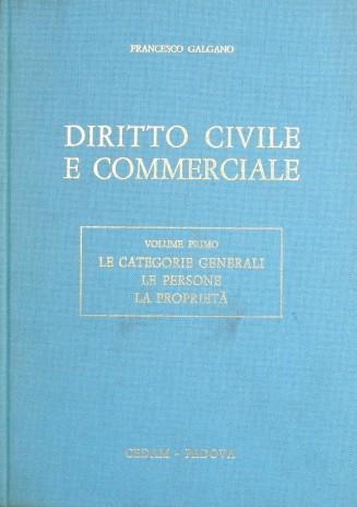 Diritto civile e commerciale - Francesco Galgano - copertina