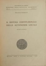 Il sistema costituzionale delle autonomie locali