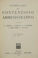 Formulario del contenzioso amministrativo