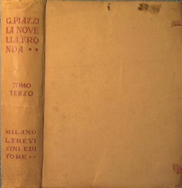 La novella fronda III Tomo. Il Settecento - L'Ottocento - Giovanni Piazzi - copertina