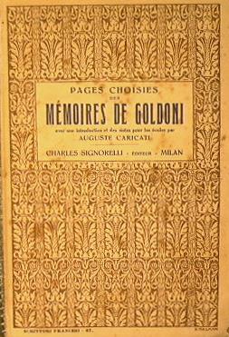 Pages choisies des memoires de Goldoni - Carlo Goldoni - copertina