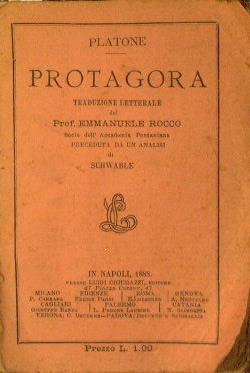 Protagora - Platone - copertina