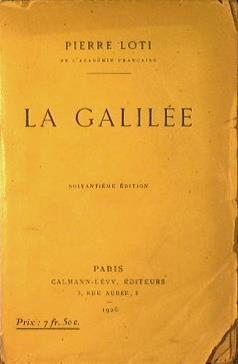 La Galilee - Pierre Loti - copertina