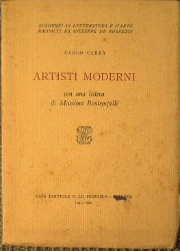 Artisti moderni - Carlo Carrà - copertina