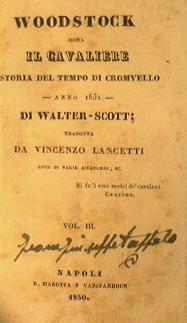 Woodstock. Ossia il cavaliere. Storia del tempo di Cromvello. Anno 1651 - Walter Scott - copertina