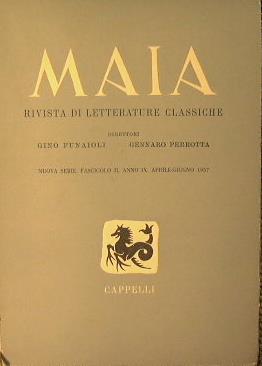 Maia. Rivista di letterature classiche - Gino Funaioli,Gennaro Perrotta - copertina