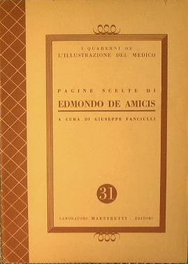 Pagine scelte di Edmondo De Amicis - Giuseppe Fanciulli - copertina