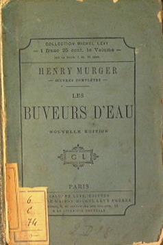 Les Buveurs d'eau - Henry Murger - copertina