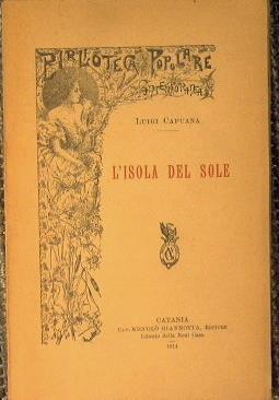 L' isola del sole - Luigi Capuana - copertina