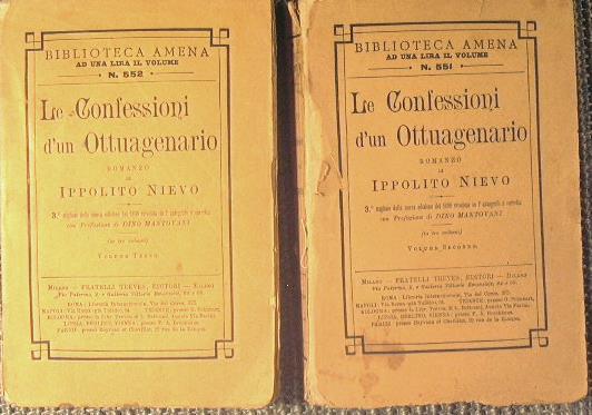 Le confessioni d'un ottuagenario - Ippolito Nievo - copertina