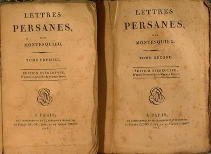 Lettres persanes par montesquieu - Charles L. de Montesquieu - copertina