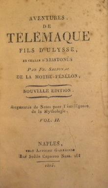 Les Aventures de Telemaque fils d'Ulisse par Fr. Salignac de la Mothe Fenelon. Vol II - François Fénelon - copertina