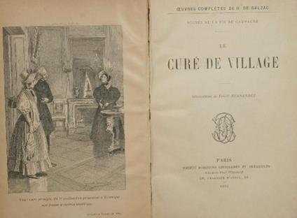 Le curé de village - Honoré de Balzac - copertina