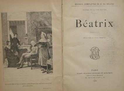 Béatrix - Honoré de Balzac - copertina