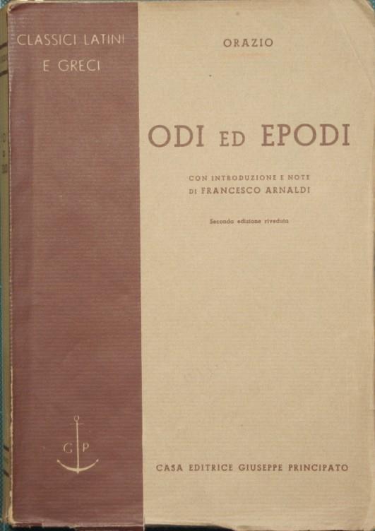 Odi ed Epodi - Q. Flacco Orazio - copertina