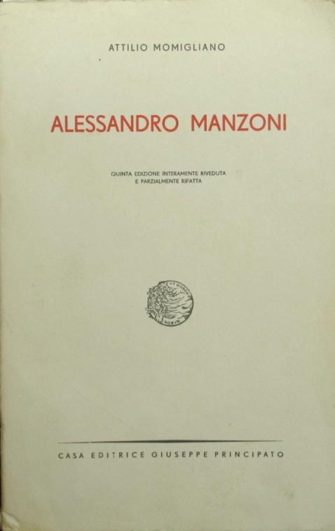 Alessandro Manzoni - Attilio Momigliano - copertina