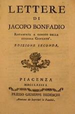 Lettere di Jacopo Bonfadio ristampate a comodo della studiosa gioventù