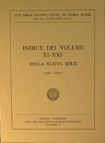 Indice dei Volumi XI-XXI della nuova serie ( 1971 - 1981 )