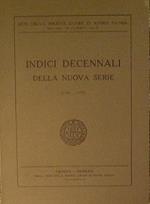 Indici decennali della nuova serie ( 1960. 1970 )