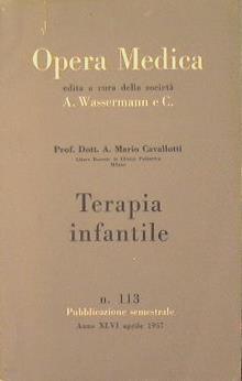Terapia infantile - Mario A. Cavallotti - copertina