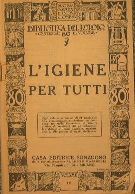 L' igiene per tutti - copertina