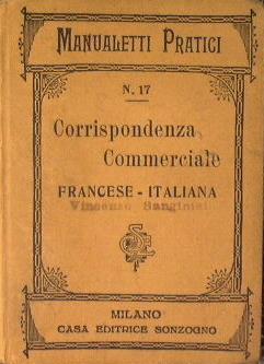 Corrisponenza commerciale francese. italiana - Romeo Candelari - copertina