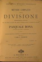 Metodo completo per la Divisione espressamente composto per uso degli allievi del Regio Conservatorio di Musica di Milano