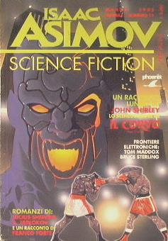 Science fiction magazine - Isaac Asimov - copertina