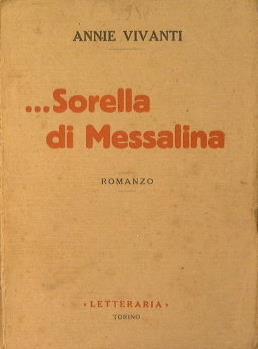 Sorella di Messalina - Annie Vivanti - copertina