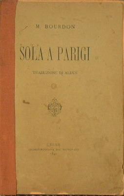 Sola a Parigi - M. Bourdon - copertina