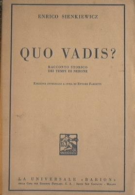 Quo vadis? - Henryk Sienkiewicz - Libro - Mondadori - Nuovi oscar