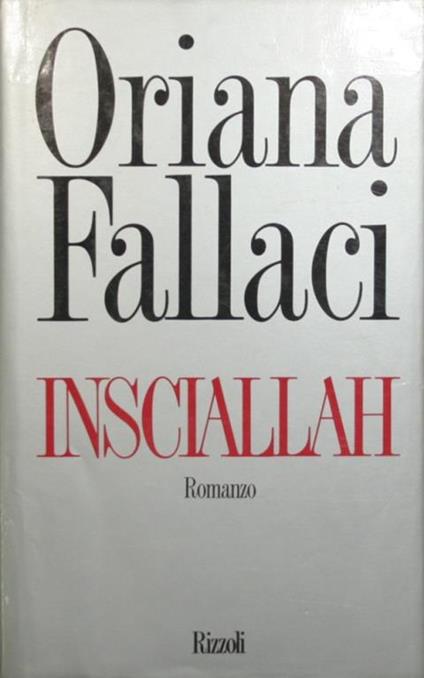 Insciallah - Oriana Fallaci - copertina