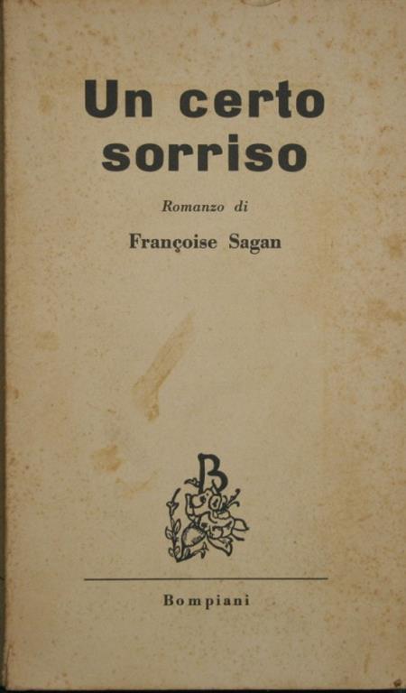 Un certo sorriso. Romanzo - Françoise Sagan - copertina