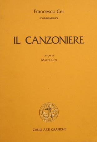 Il canzoniere - Francesco Cei - copertina