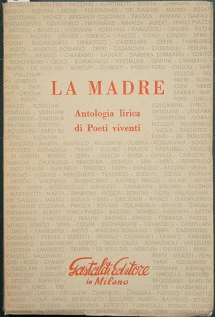 La madre. Antologia lirica di Poeti viventi - copertina